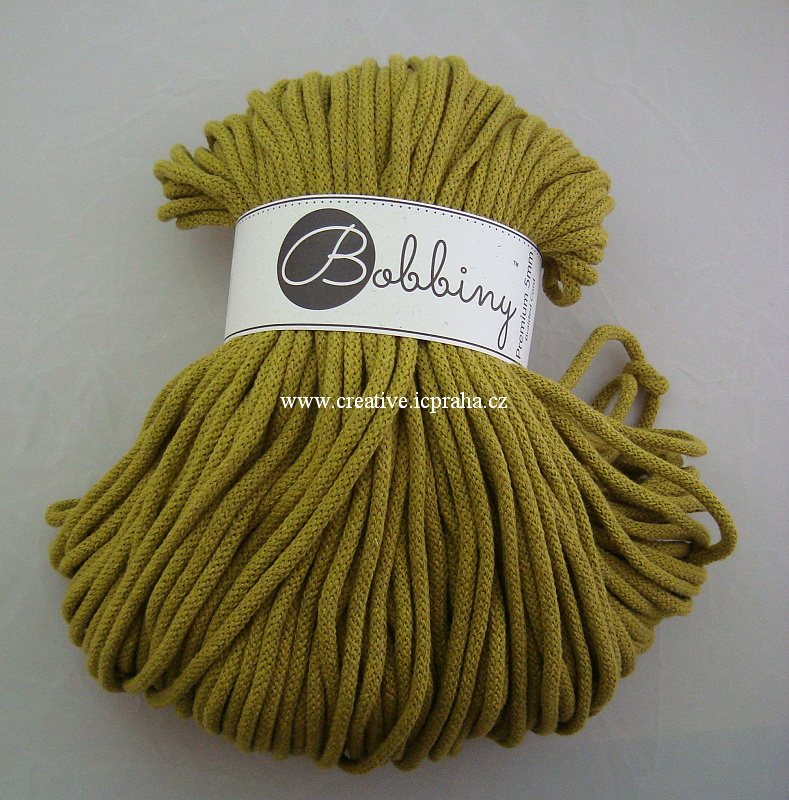Bobbiny šňůry Premium 100m/5mm - Kiwi